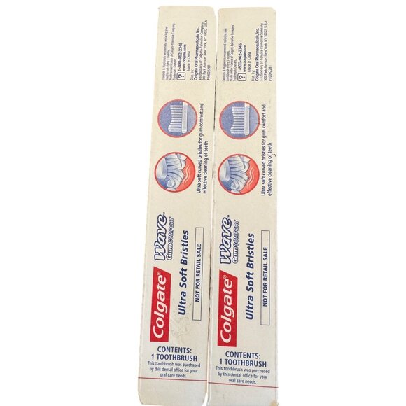 Colgate‎ Wave Toothbrush Assorted Pack Ultra Soft & Soft Bristles Gum Comfort - Picture 6 of 9